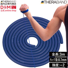 THERABAND セラバンド セラチューブ ブリスターパック  長さ3m 強度レベル+2 ブルー #TTB-14 イメージ1